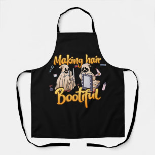 Hair Bootiful Funny Beängstigend Ghost Friseur Schürze