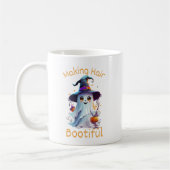 Hair Bootiful Funny Beängstigend Ghost Halloween Kaffeetasse (Links)