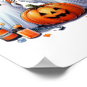 Hair Bootiful Halloween Hair Stylist Ghost Pumpkin Poster (Ecke)