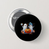 Hair Bootiween Hair Stylist Ghost Button (Vorne & Hinten)