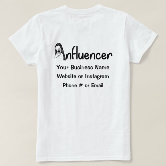 Hair Braider Influenza T - Shirt (Design Rückseite)