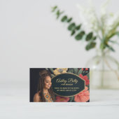 Hair Braider Slogans Business Cards Visitenkarte (Stehend Vorderseite)