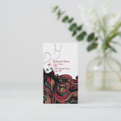 Hair Business Card Visitenkarte (Stehend Vorderseite)