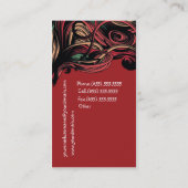 Hair Business Card Visitenkarte (Rückseite)
