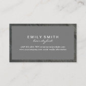 Hair Clipper | Barber | Slate Frame Visitenkarte (Rückseite)