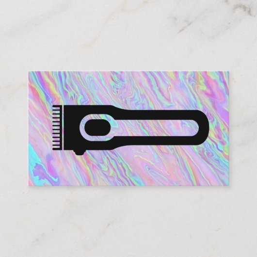 Hair Clipper | Rainbow Liquid Visitenkarte (Vorderseite)