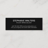 Hair Clipper | Salonschere Mini Visitenkarte (Rückseite)