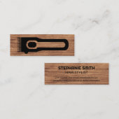 Hair Clipper | STYLIST | Holzkörner Mini Visitenkarte (Vorne/Hinten)