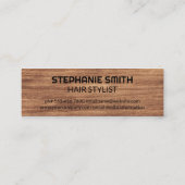 Hair Clipper | STYLIST | Holzkörner Mini Visitenkarte (Rückseite)