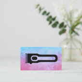 Hair Clipper | Wasserfarbe Künstlerisch Visitenkarte (Stehend Vorderseite)