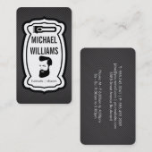 Hair Clippers | Bearded Man | Barber Visitenkarte (Vorne/Hinten)