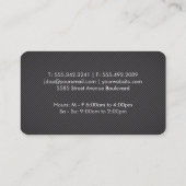 Hair Clippers | Bearded Man | Barber Visitenkarte (Rückseite)