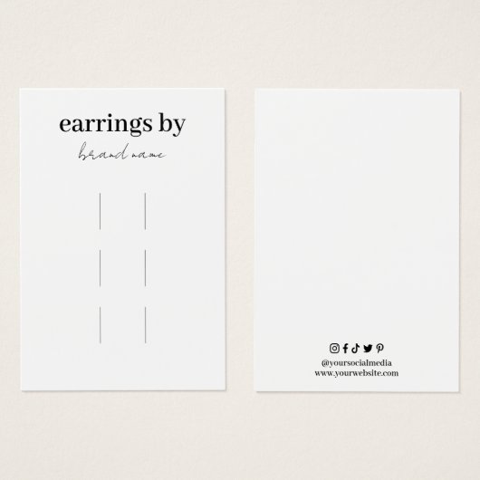 Hair Clips Visitenkarte anzeigen (Vorne & Hinten)