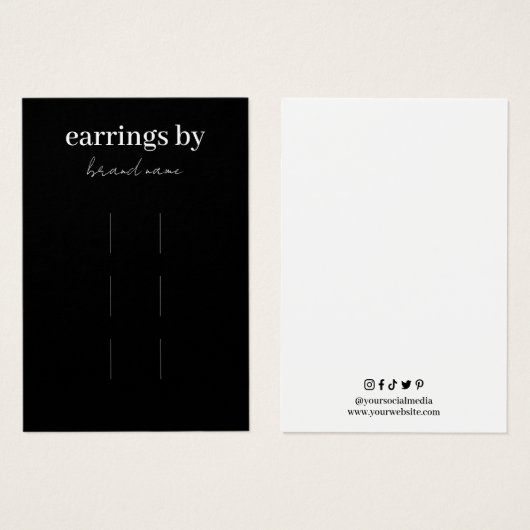 Hair Clips Visitenkarte anzeigen (Vorne & Hinten)