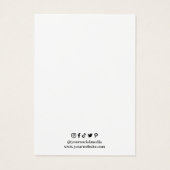 Hair Clips Visitenkarte anzeigen (Rückseite)