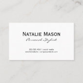 Hair Cut Pink Comb Salon Stylist Visitenkarte (Rückseite)