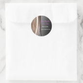 Hair Designed Round Sticker (Tasche)