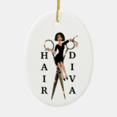 Hair DIVA Keramik Ornament (Vorne)