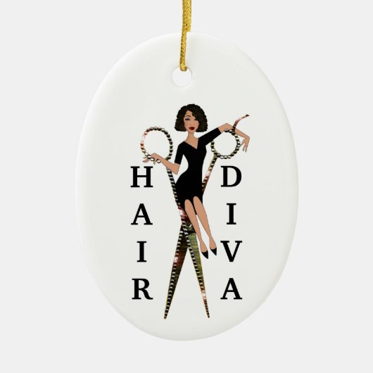 Hair DIVA Keramik Ornament (Vorne)