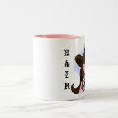‚Hair DIVA‘ Zweifarbige Tasse (Mittel)