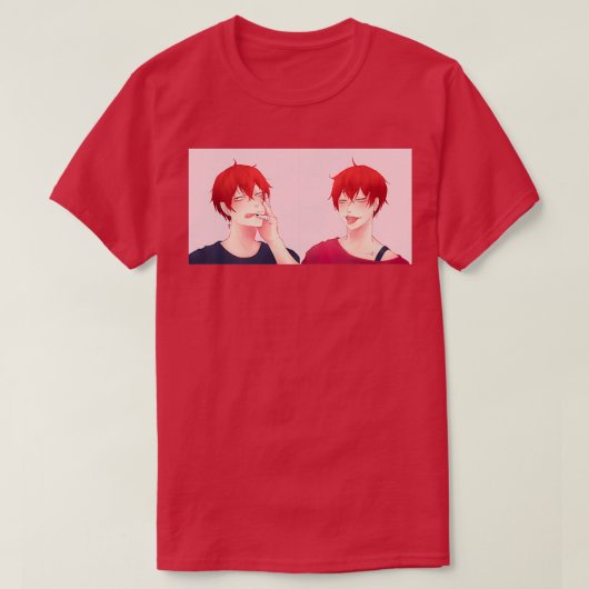 Hair Down Tendou Satori Pair T-Shirt (Design vorne)