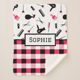 Hair Dresser Sherpa Blanket Sherpadecke