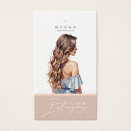 Hair Extensions Care Hang Tag Card