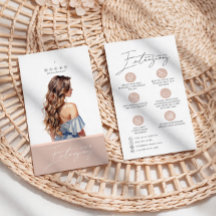 Hair Extensions Care Hang Tag Card
