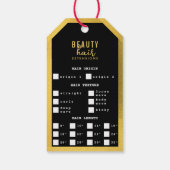 Hair Extensions Packaging Hang-Logo für die Haare- Geschenkanhänger (Rückseite)