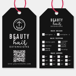 Hair Extensions Packaging Hang-Logo für die Haare- Geschenkanhänger