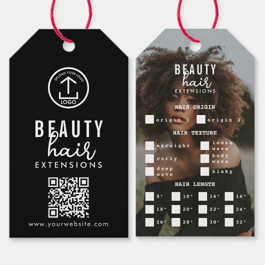 Hair Extensions Packaging Hang-Logo für die Haare- Geschenkanhänger