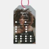 Hair Extensions Packaging Hang-Logo für die Haare- Geschenkanhänger (Rückseite)