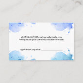 Hair Flows Gray Graphic | QR-Code Terminkarte (Rückseite)