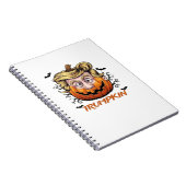 Hair Funny Pumpkin Halloween Boo - Politischer Hum Notizblock (Rechte Seite)
