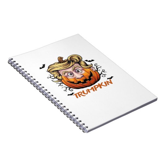 Hair Funny Pumpkin Halloween Boo - Politischer Hum Notizblock (Rechte Seite)