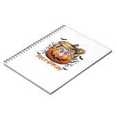 Hair Funny Pumpkin Halloween Boo - Politischer Hum Notizblock (Linke Seite)