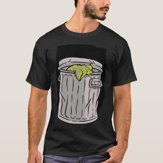Hair garbage trash can T-Shirt (Vorderseite)