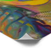 "Hair God" Digitale Kunstdrucke Poster (Ecke)