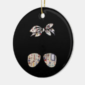 Hair Hustler Friseursalon Friseur Messy B Keramik Ornament (Links)