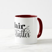 Hair Hustler Minimalistisch Hair Stylist Tasse (VorderseiteRechts)