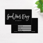 Hair Logo elegante Typografie Geschenkgutschein (Schreibtisch)