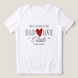 Hair Love Club Herz Valentinstag Grafik T-Shirt Tri-Blend Shirt