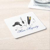 Hair Majestät Rechteckiger Pappuntersetzer (angewinkelt)