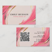 Hair Make up Artist Beauty Visitenkarte (Vorne/Hinten)