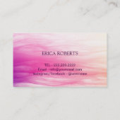 Hair & Makeup Girl Moderne Butterfliegen Schönheit Visitenkarte (Rückseite)