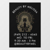 Hair Makeup Nails Salon Celestial Tarot Marketing Fensteraufkleber (Blatt)