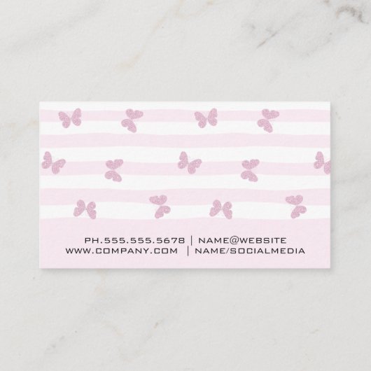 Hair | Makeup Visitenkarte (Rückseite)