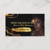 Hair Nail Salon Wellness-Center Lux Visitenkarte (Vorderseite)