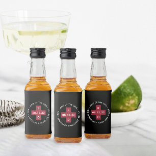 "Hair of the Dog" Funny Wedding Hangover Relief Alkoholflaschenetikett