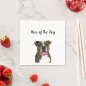 "Hair of the Dog" Hochzeitscocktail Napkins Serviette (Beispiel)